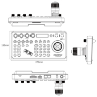 Sistema de Control PTZ FEELWORLD KBC20N B2B, Molde Metálico Personalizado, Resistencia al Desgaste, Firmware Personalizado, Diseño de Carcasa, Integración de Proyectos