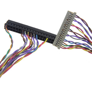 Cavo di conversione segnale LVDS da 40 pin passo 2.54mm Dupont a 30 pin passo 1.0mm DF14, cavo di test per scheda driver LCD industriale - Product Image 3