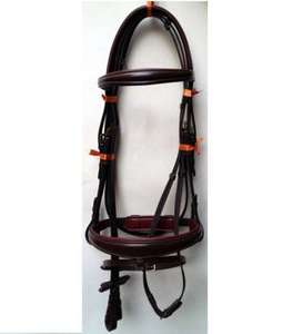 Bridon de cheval haut de gamme en matériaux de qualité supérieure, confortable, pour l'équitation, en cuir - Product Image 3