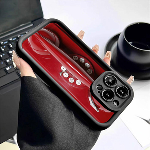 Funda de lujo roja para <span class=keywords><strong>tel</strong></span>éfono móvil con diseño de lente de cámara y estampado fotográfico, a prueba de golpes, de TPU, para iPhone 11 12 13 14 15 16 17 Pro Max - Product Image 6
