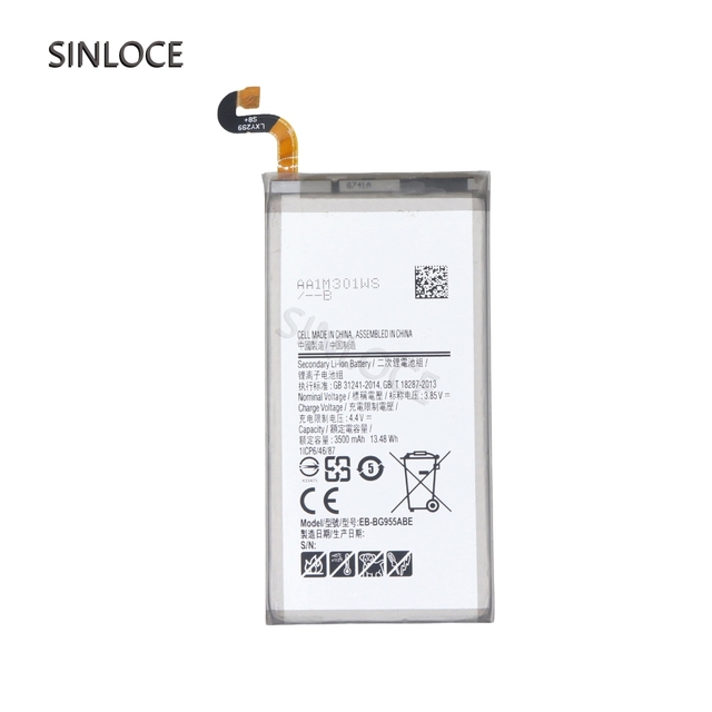 SINLOCE Wholesale High Quality Production Mobile Cell Phone Battery Factory  for Samsung  S8+ S8P G955 S8 Plus  EB-BG955ABE