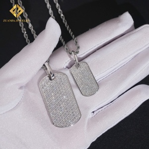 Colgante de Hip Hop con Diamantes Simulados, Certificado GRA, Personalizado, Joyería Hip Hop, Plata 925, Moissanita VVS - Product Image 3