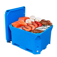 Conteneur de manutention et de stockage de 1000L pour l'exportation de poisson, bac de transport pour la livraison et le stockage de fruits de mer, approvisionnement en gros et commerce