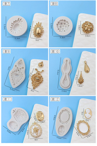Baroque Style Pearl Brooch Silicone Molds <b>Gem</b> Jewelry Making <b>Craft</b> Supplies - Product Image 6