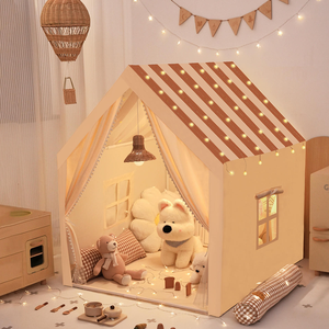 Grande Tenda da Gioco <span class=keywords><strong>per</strong></span> <span class=keywords><strong>Bambini</strong></span> con Porta con Cerniera, <span class=keywords><strong>Casetta</strong></span> Giocattolo <span class=keywords><strong>per</strong></span> <span class=keywords><strong>Bambini</strong></span> e Bambine <span class=keywords><strong>per</strong></span> Giocare all'Interno - Product Image 5