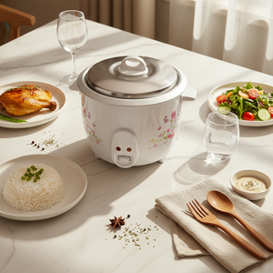 Cuisinière à riz automatique 700W 1,8L avec revêtement antiadhésif, cuisson rapide, maintien au chaud pour usage en cuisine, contrôle mécanique du minuterie, synchronisation précise - Product Image 6