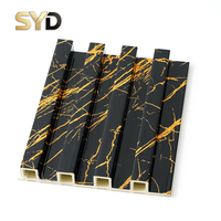 Panel Dinding WPC Great Wall Anti-Statik Tahan Lembab Ramah Lingkungan Tahan Api Desain Beralur Modern Tahan Air Dekoratif Interior