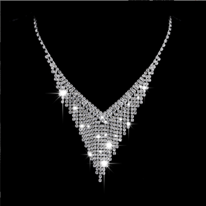 Fashion <strong>Costume</strong> Jewelry Set for Women Dresses Sexy New Arrival Chunky Tassel Bib Necklace - Product Image 2