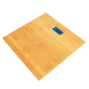 Balance électronique numérique étanche en bambou, corps en bois - Product Image 1