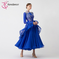 B-23181 personnalisé nouvelle robe de danse de salon standard international robes de danse de salon en soie perlée de haute qualité à vendre