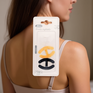 Clip per Spalline Reggiseno ILAN 50mm 3 Pezzi Nero Beige Trasparente - Product Image 3