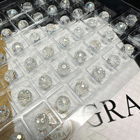 Perles synthétiques de moissanite blanche, taille brillant rond, facettées, 9,25 mm, effet de couleur/feu, pour bracelet