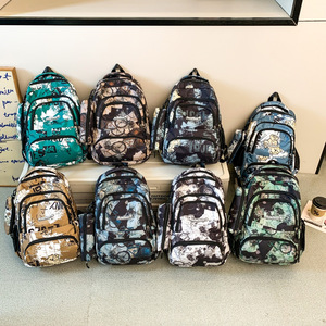 Teenager School Bag Primary Middle High School Students <b>Backpack</b> Lunch Bag Pencil Bag 3 Pieces Set <b>Backpack</b> - Product Image 5