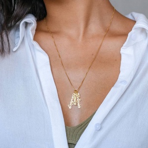 Nueva Colección de Collares de Acero Inoxidable para Mujer, Collares con Múltiples Nombres, Collar con Letras Inglesas DIY, Joyería con Nombre para Mujer - Product Image 3