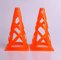 Cône d'entraînement d'agilité en plastique PE souple et durable, multicolore, 29*18,8 cm, emballage personnalisable, marque SOCCER, pour le football