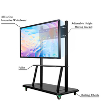 Komputer All-in-One Baru 50-98 inci Prosesor Intel Core I3 I5 I7 Layar Besar untuk Bisnis Pendidikan Kelas Stok Win10