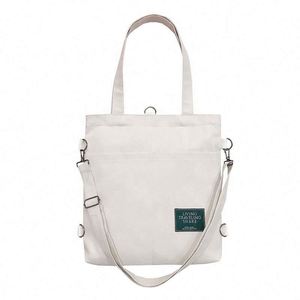 Bolso de Hombro de Lona Personalizado al por Mayor, Estilo Vintage, con Bolsillos, para Compras, Playa o Uso Diario - Product Image 1