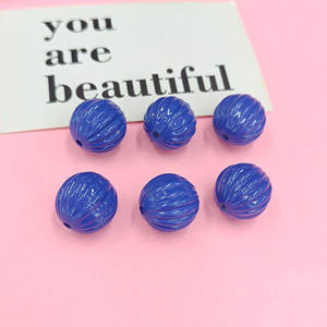 16MM Laqué Citrouille Perles Macaron Perles Lâches Perlé DIY Bijoux Faits À La Main Bracelet Collier Acrylique Accessoires Bonbons Perles - Product Image 3