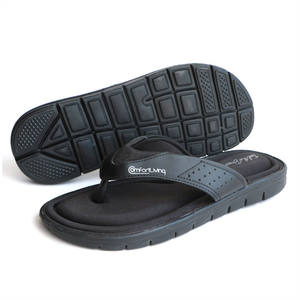 RW599 Summer Fashion Mens <strong>Flip</strong> <strong>Flops</strong> Anti-slip Black Male Sandals Comfortable Classic Beach Slippers for Boys Slides <strong>Memory</strong> <strong>Foam</strong> - Product Image 3