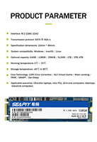 Disque SSD interne M.2 2280 SATA III de 512 Go, fiable et durable, pour la mise à niveau du stockage des PC et ordinateurs portables