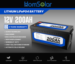 Batterie LiFePO4 12V 100Ah de remplacement pour batterie au plomb 12,8V, batterie au phosphate de fer et de lithium pour solaire, camping-car, bateau - Product Image 1