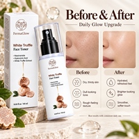 Tonique Visage Éclaircissant, Hydratant, Lissant et Unifiant le Teint à la Truffe Blanche Fermentée, Oligopeptide, Acide Hyaluronique et Niacinamide