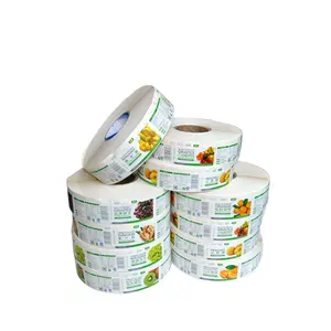 Custom impermeabile cibo cibo adesivo etichette contenitore rotondo quadrato organico dispensa adesivo di spezie barattolo con etichetta
