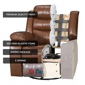 Akülü ısıtmalı masaj Recliner tiyatro sandalyesi, kafalık ev sineması deri yaslanmak koltuk sandalye, sinema koltukları Recliner