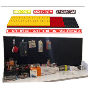 Customizable DIY Wall Mount Craft Project Storage Rack Original 1.5mm Q195 Pegboard Tool <strong>Display</strong> Area Long Lasting Orange - Product Image 4
