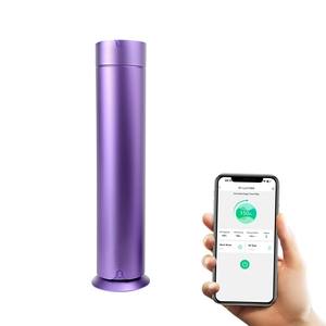 Diffuseur d'arômes intelligent en alliage d'aluminium sans eau, cylindre de brume, rechargeable, base de charge Qi, parfum, hôtel, maison, français - Product Image 3