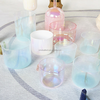 Bol chantant en cristal 432 Hz pour la guérison sonore, ensemble d'instruments de guérison sonore en quartz pour le yoga, vente en gros mutuelle