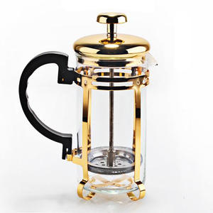 300ml 600 ml 304 acier inoxydable presse française Portable verre <span class=keywords><strong>cafetière</strong></span> fabricants français presse piston pour café fait maison - Product Image 1