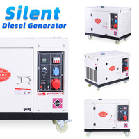 Generator Diesel Senyap 10KW Auto Start OpenFrame 50Hz 60Hz 220V 380V Fase Tunggal Tiga Fase untuk Penggunaan Rumah Tangga
