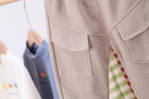 Ensemble de vêtements pour enfants tendance, vêtements coréens, ensembles 2 pièces pour garçons, enfants avec motif rayé - Product Image 6