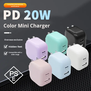 <span class=keywords><strong>Chargeur</strong></span> double port PD20W USB-C/USB-A à charge rapide, compatible avec les téléphones mobiles <span class=keywords><strong>Apple</strong></span> iPhone 17, tête <span class=keywords><strong>de</strong></span> charge Macaron - Product Image 2