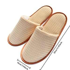 รองเท้าแตะผ้าใบสำหรับใส่ในบ้านดูดซับเหงื่อและกันรอยเปื้อนได้ทุกฤดูกาล - Product Image 3