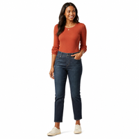 Jeans Levi Strauss Signature Gold para Mujer, Cintura Media, Moldeadores, Estilo Pull-on, Corte Recto, Color Azul Rhythm 14