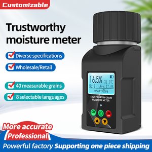 Produit d'usine d'origine, thermomètre hygromètre portable, humidimètre LCD, mesure 40 types de céréales, y compris les fèves de cacao, les radis - Product Image 2