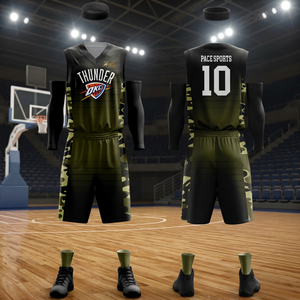Conjunto de Uniforme de Baloncesto Profesional con Impresión por Transferencia de Calor Personalizada, Parte Delantera 100% Poliéster, Amarillo, Rojo, Blanco, Nombre del Equipo, Número 00, Cuello en V - Product Image 2