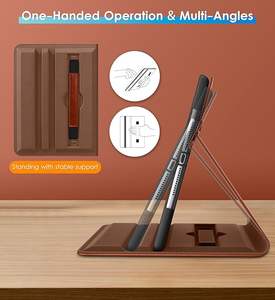 Étui pour iPad 6e/5e génération 9,7 pouces <span class=keywords><strong>2018</strong></span>/2017 et pour iPad Air 2/1, housse de protection en cuir premium pivotante à 360 degrés avec support et porte-stylet - Product Image 3