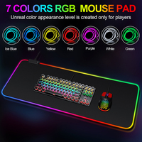 Oem impression personnalisée tapis led rgb tapis de souris xxl grande taille led tapis de bureau
