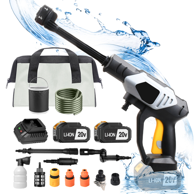 Portable 20V Plastic Pressure Washer Handy Tool for Car Washing EU Warehouse Stock