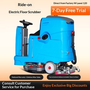 Small Floor Supermarket Workshop Restaurant Hospital Washing Truck Floor Cleaning <b>Machine</b> Industrial Floor - Product Image 1