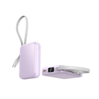 Nouvelle collection 2026 : Powerbanks portables avec câble Type-C intégré, charge rapide, logo personnalisé, affichage numérique, mini batterie externe