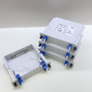 ตัวแยกสัญญาณออปติคอลแบบการ์ดชนิด PLC ชนิดฝัง LC/UPC ระดับมืออาชีพ 1x2 สำหรับโทรคมนาคม - Product Image 3