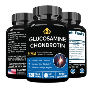Suplementos OEM de Glucosamina, Condroitina y MSM para la Salud de las Articulaciones en Adultos, Aumento de Energía, 120 Tabletas/Botella - Product Image 2