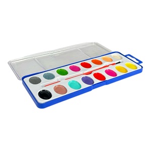 <span class=keywords><strong>Palette</strong></span> de peinture à l'<span class=keywords><strong>aquarelle</strong></span> solide, 12 godets carrés vibrants, ensemble d'<span class=keywords><strong>aquarelle</strong></span> résistant à la lumière pour débutants, étudiants, fournitures de dessin en extérieur - Product Image 3