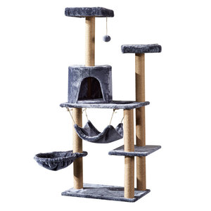 <span class=keywords><strong>Torre</strong></span> para Gatos Ecológica Personalizada de Fábrica, con Estructura de Madera, Moderna, de Varios Niveles, de Piso a Techo, con Cama y Juguetes para Gatos - Product Image 2