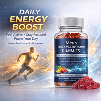 Mannen Dagelijkse Multivitamine Gummies Natuurlijke Fruit Smaak Energie Immuunsysteem Ondersteuning Vitamine Supplement Private Label OEM ODM