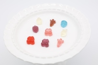 Eye-Catching Bite-Size Mini Gummy Candy Fruit Mix Sugar Coated for Dessert Toppings Bakery Decoration